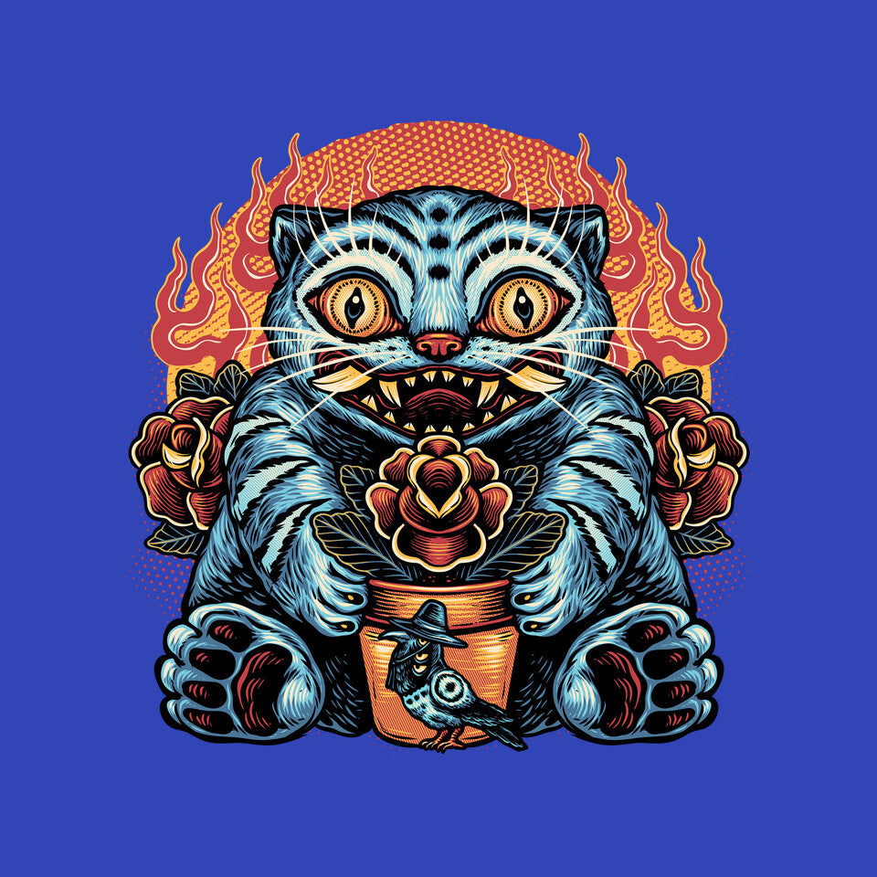 Blue Tiger Red Flame