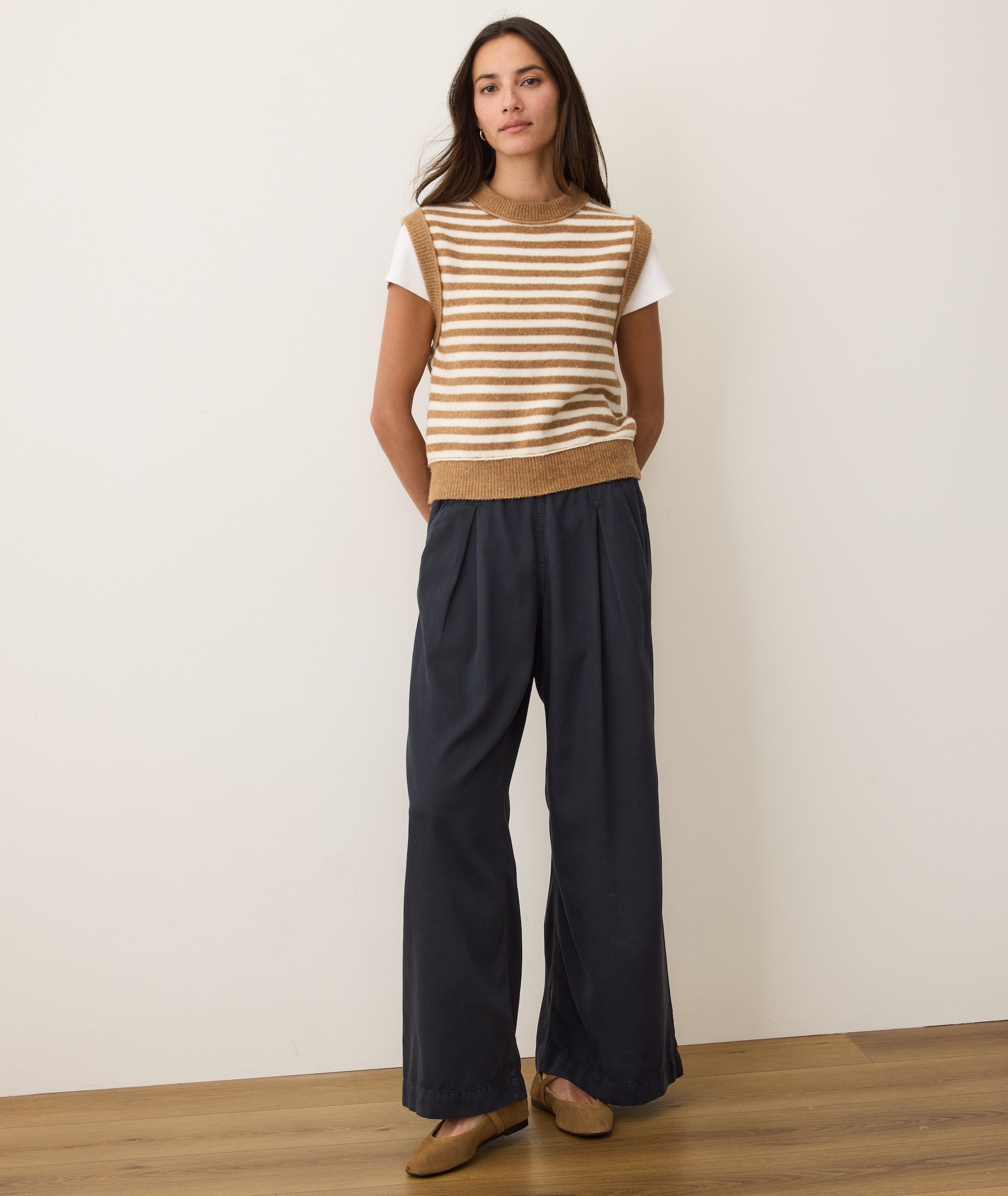 Allison Pleated Wide Leg Trouser