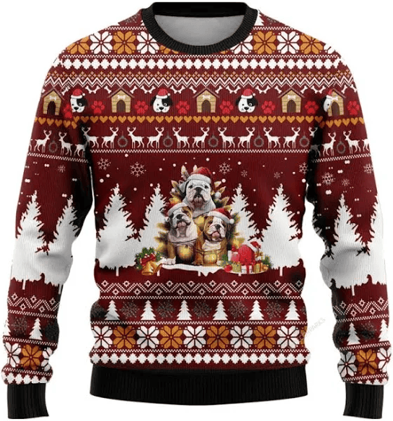 American Bulldogs Christmas Ugly Sweater