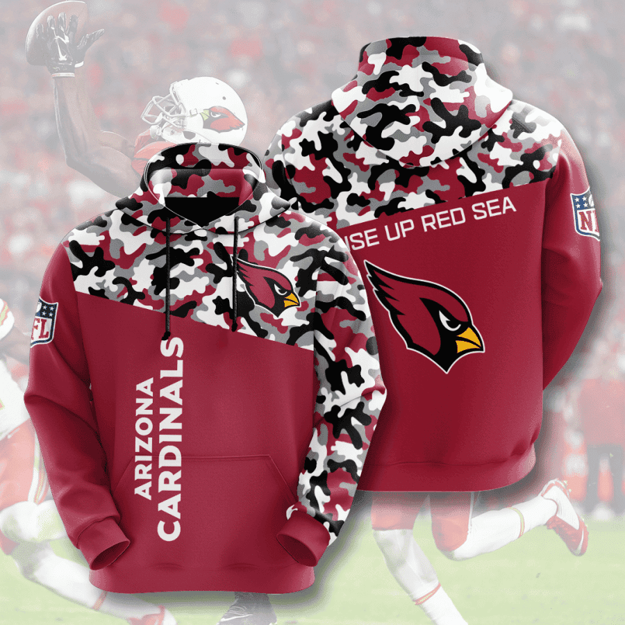Arizona Cardinals Camo Hoodie Zip Hoodie Version 2930