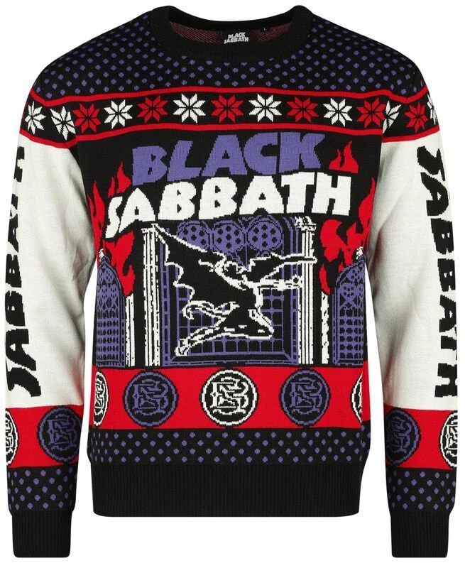Bravado Black Sabbath Holiday Ugly Christmas Sweater