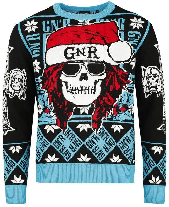 Bravado Guns N Roses Holiday Ugly Christmas Sweater