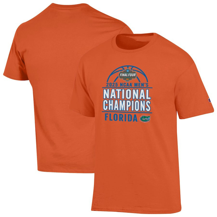 Champion Orange Florida Gators 2025 NCAA Mens Basketball National Champions T-Shirt