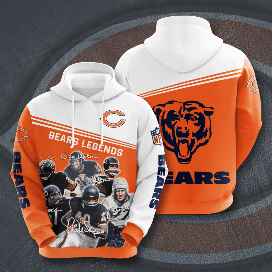 Chicago Bears Legends Hoodie Zip Hoodie