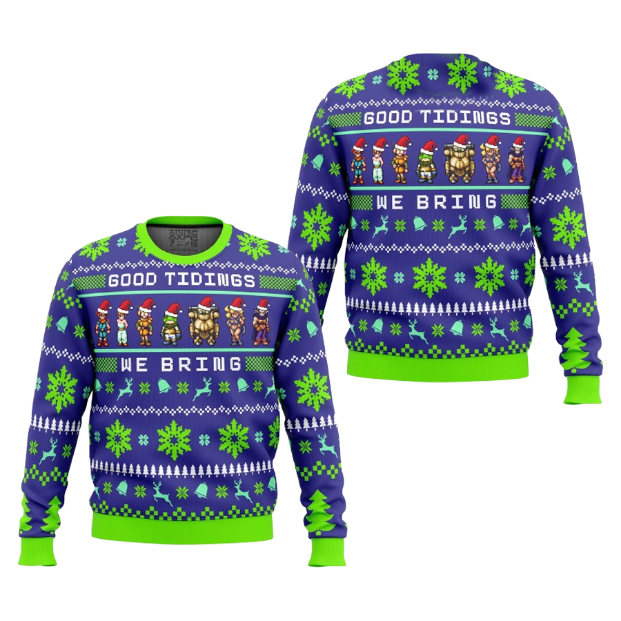 Chrono Trigger Good Tidings We Bring Ugly Christmas Sweater