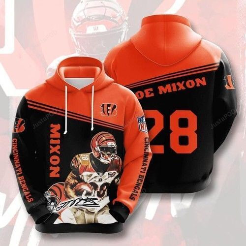 Cincinnati Bengals Mixon 28 Hoodie Zip Hoodie