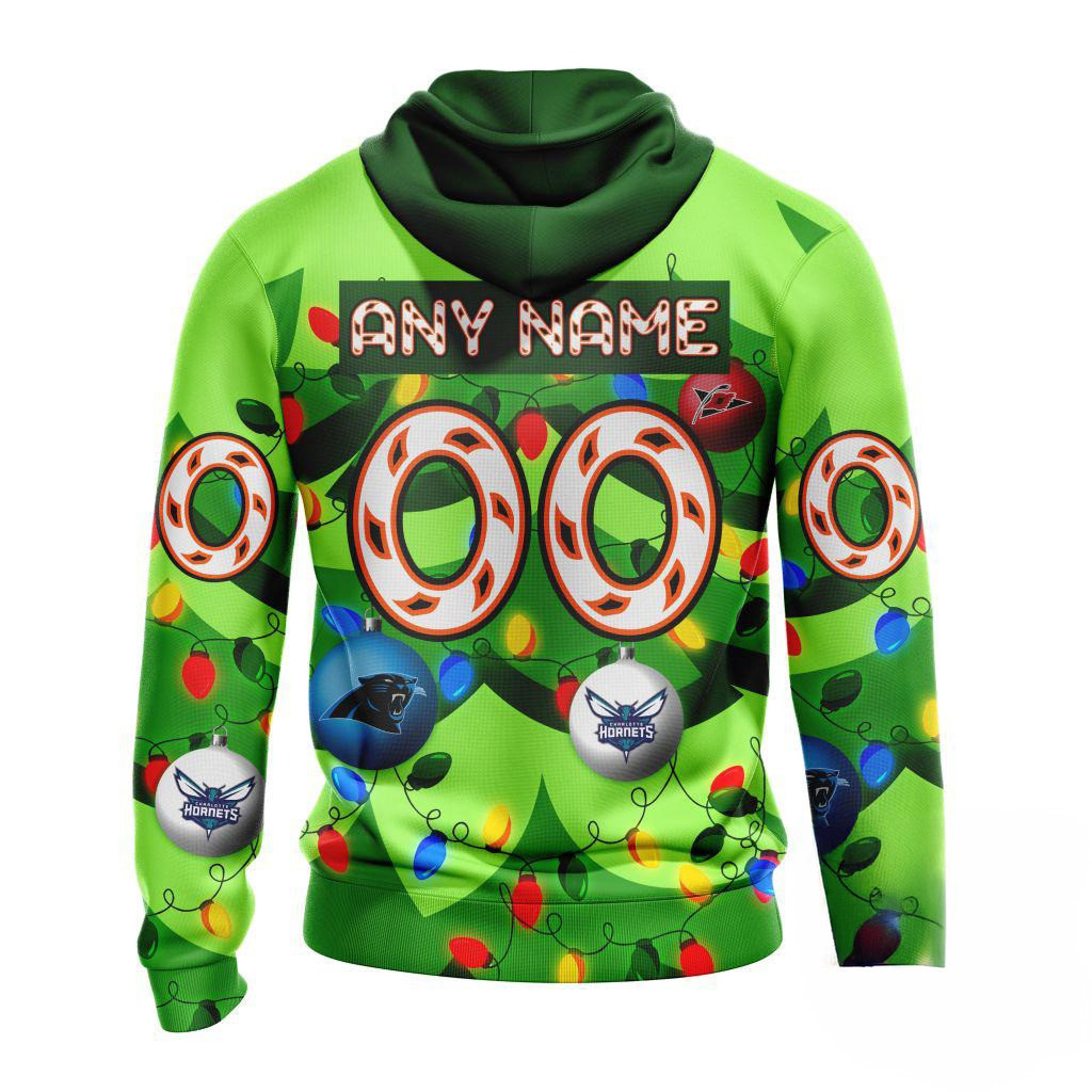 Custom NHL Carolina Hurricanes Specialized Christmas Tree Color And Citys Sports Teams Hoodie