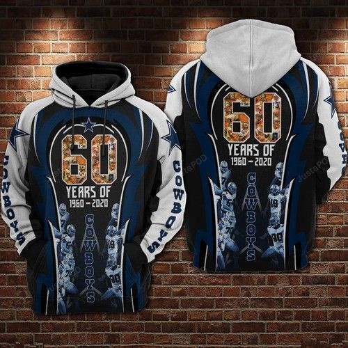 Dallas Cowboys 60-Year Hoodie Zip Hoodie