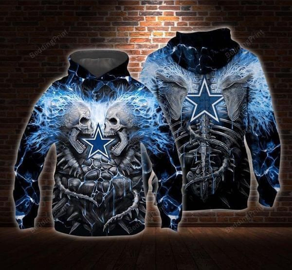 Dallas Cowboys Skeleton Hoodie Zip Hoodie