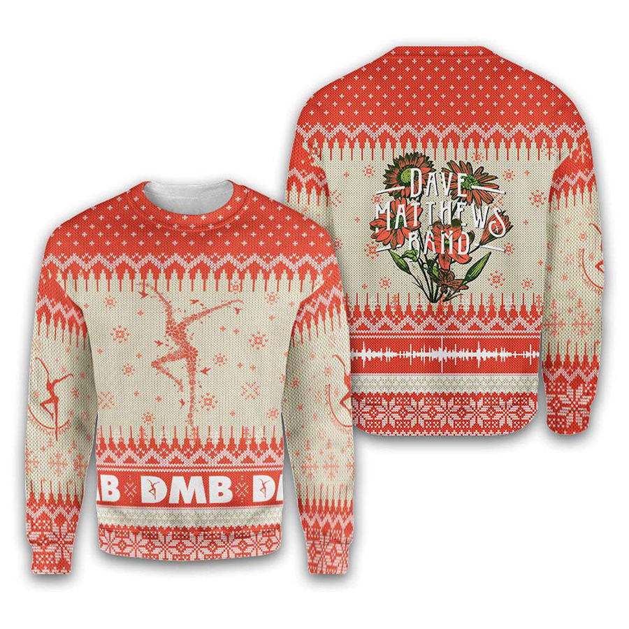 Dave Matthews Band Style Ugly Christmas Sweater