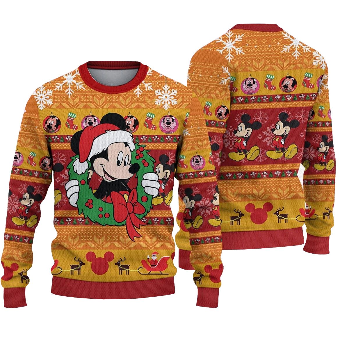 Disney Mickey Style 6 Holiday Ugly Christmas Sweater