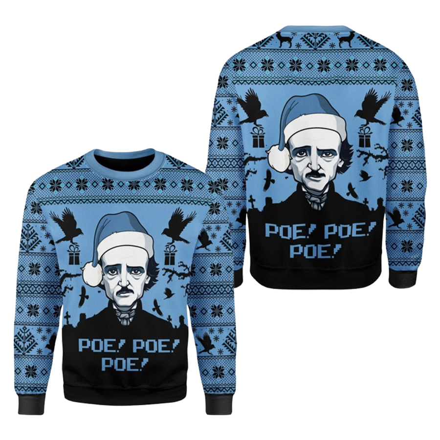 Edgar Allan Poe Ugly Christmas Sweater