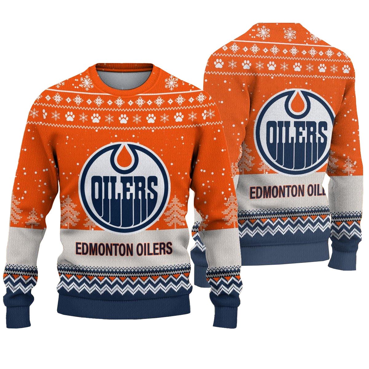Edmonton Oilers Hockey Ugly Christmas Sweater