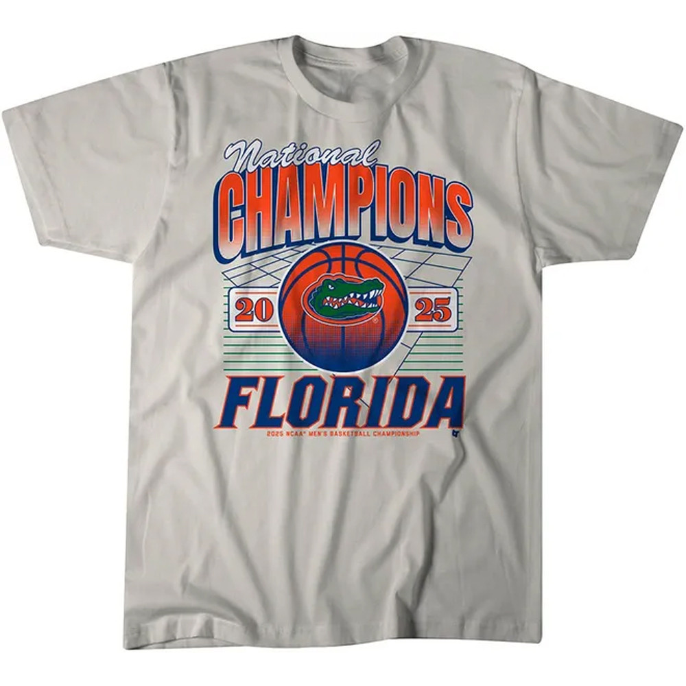 Florida Basketball 2025 NCAA Champions Grid Shirt Good Gifts For Basketball Lovers