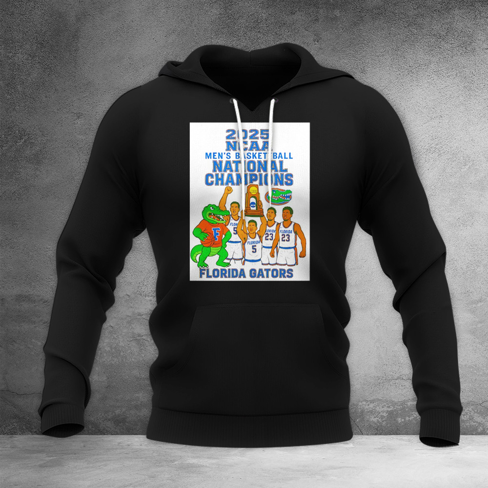Florida Gators 2025 NCAA Mens Basketball National Champions Hoodie Gifts For Basketball Fan