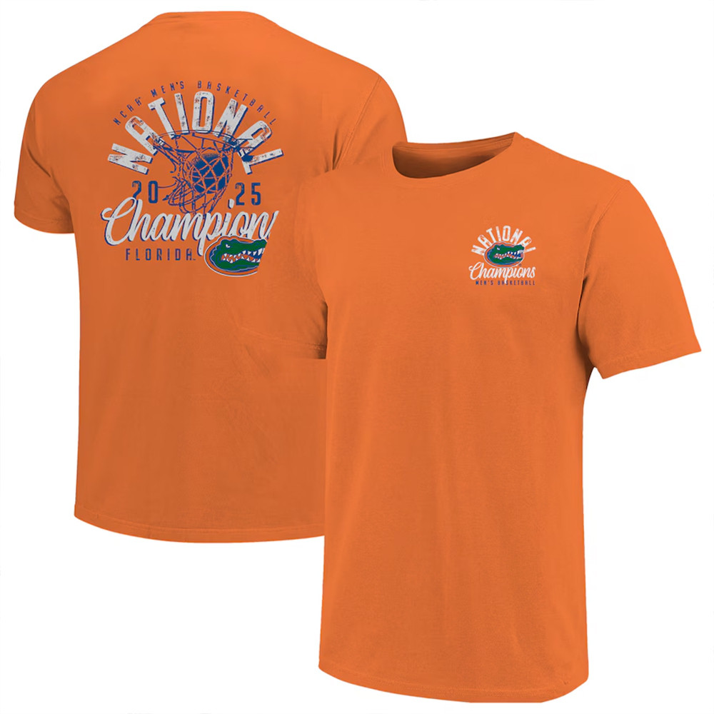 Florida Gators 2025 NCAA Mens Basketball National Champions Orange T-Shirt Gifts For Fans