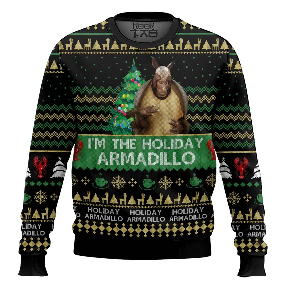Friends Im The Holiday Armadillo Ross Ugly Christmas Sweater