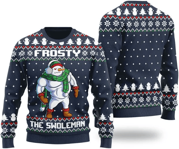 Frosty Swoleman Ugly Christmas Sweater