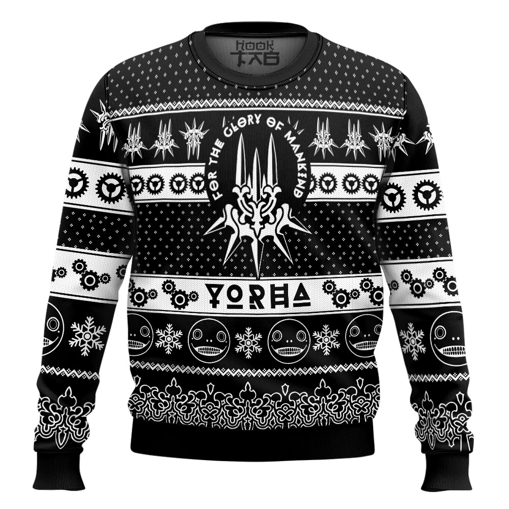 Game of Yorha Nier Automata Ugly Christmas Sweater