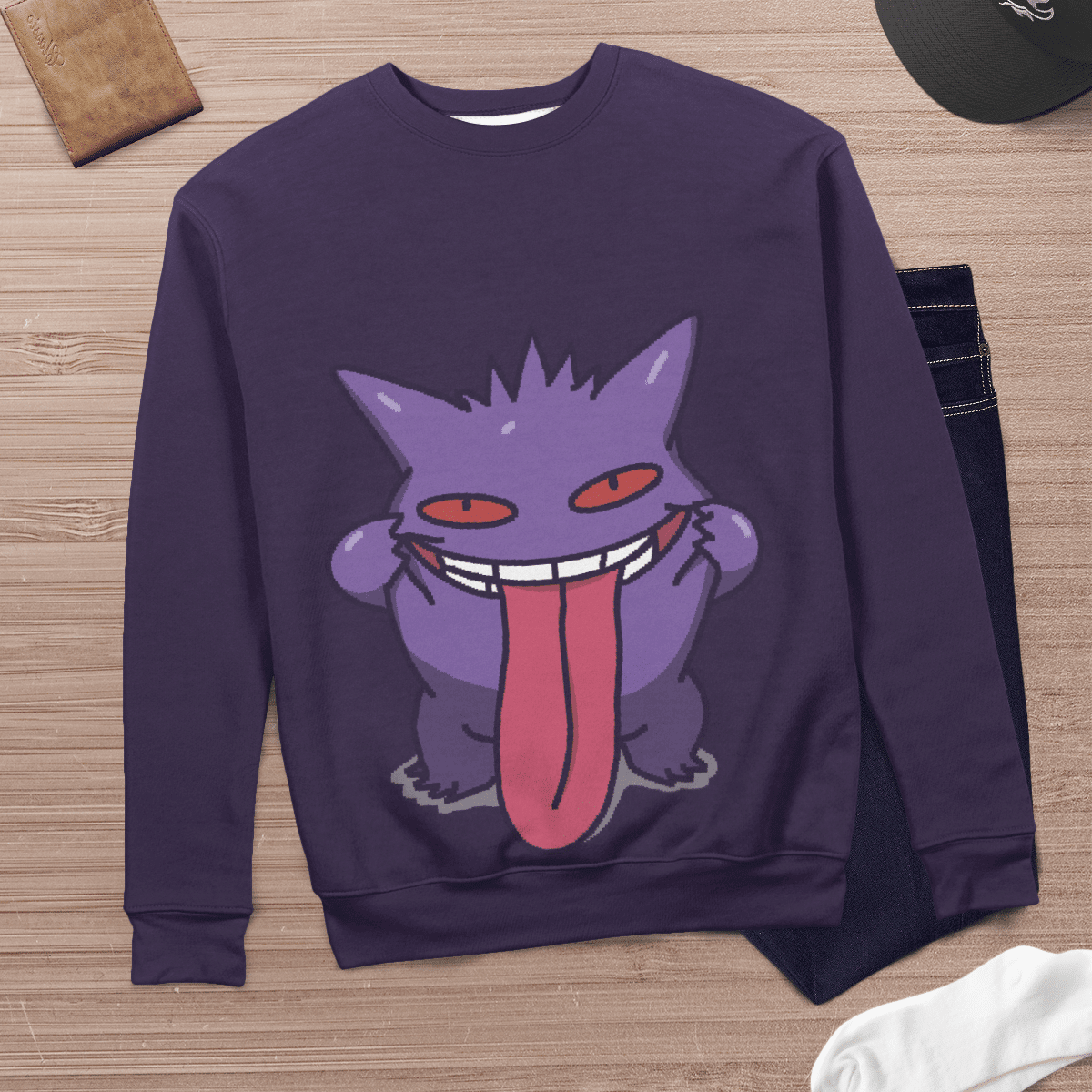 Gengar Purple Pastel Sweater