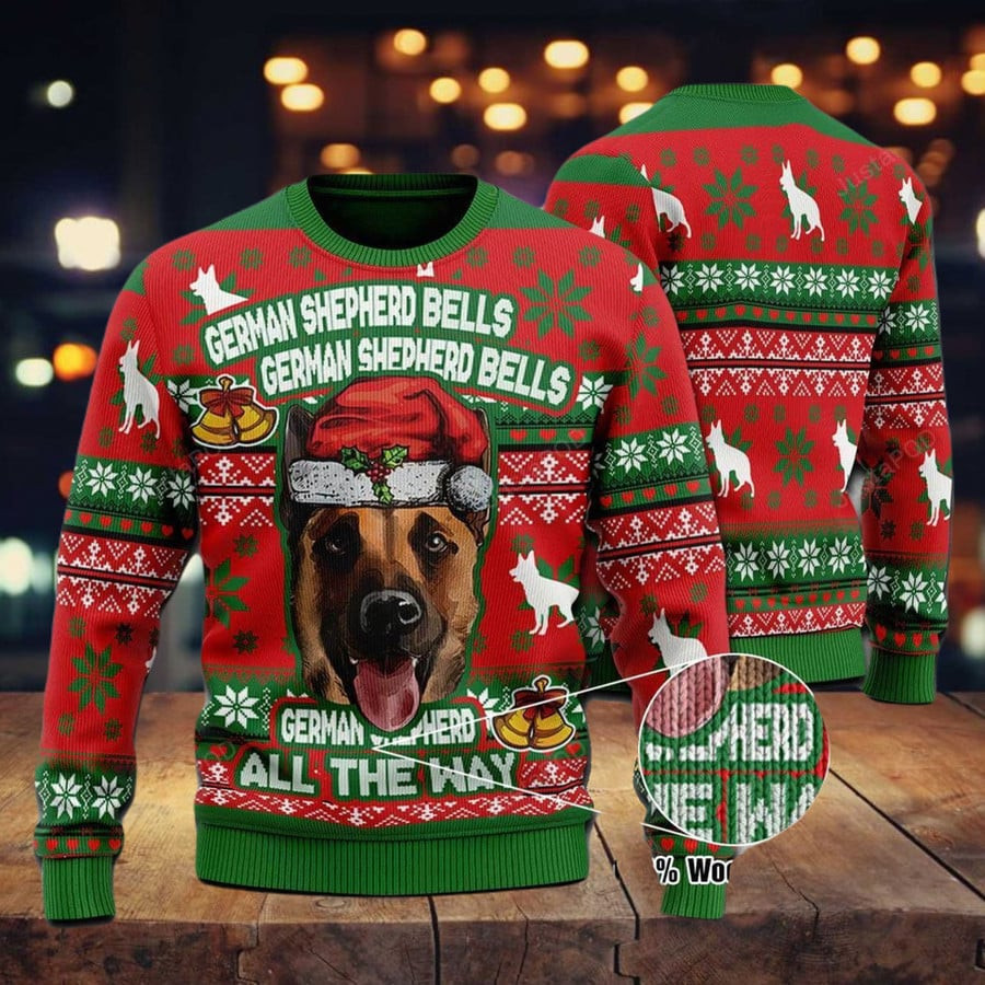 German Bells Merry Christmas Ugly Christmas Sweater