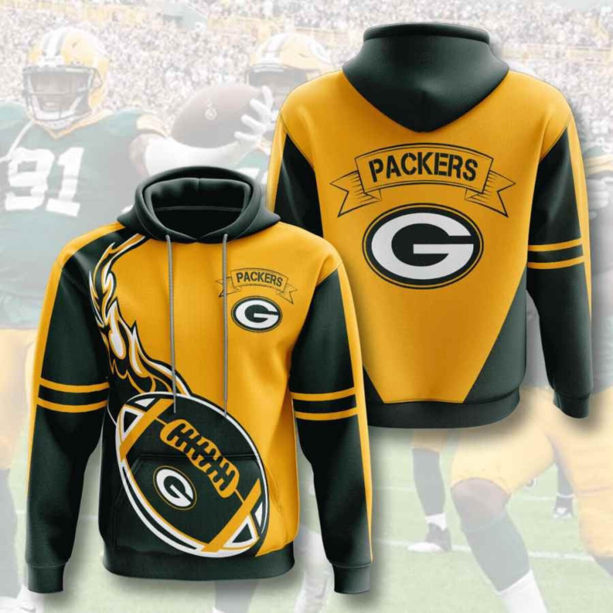Green Bay Packers NFL Football Team Hoodie
