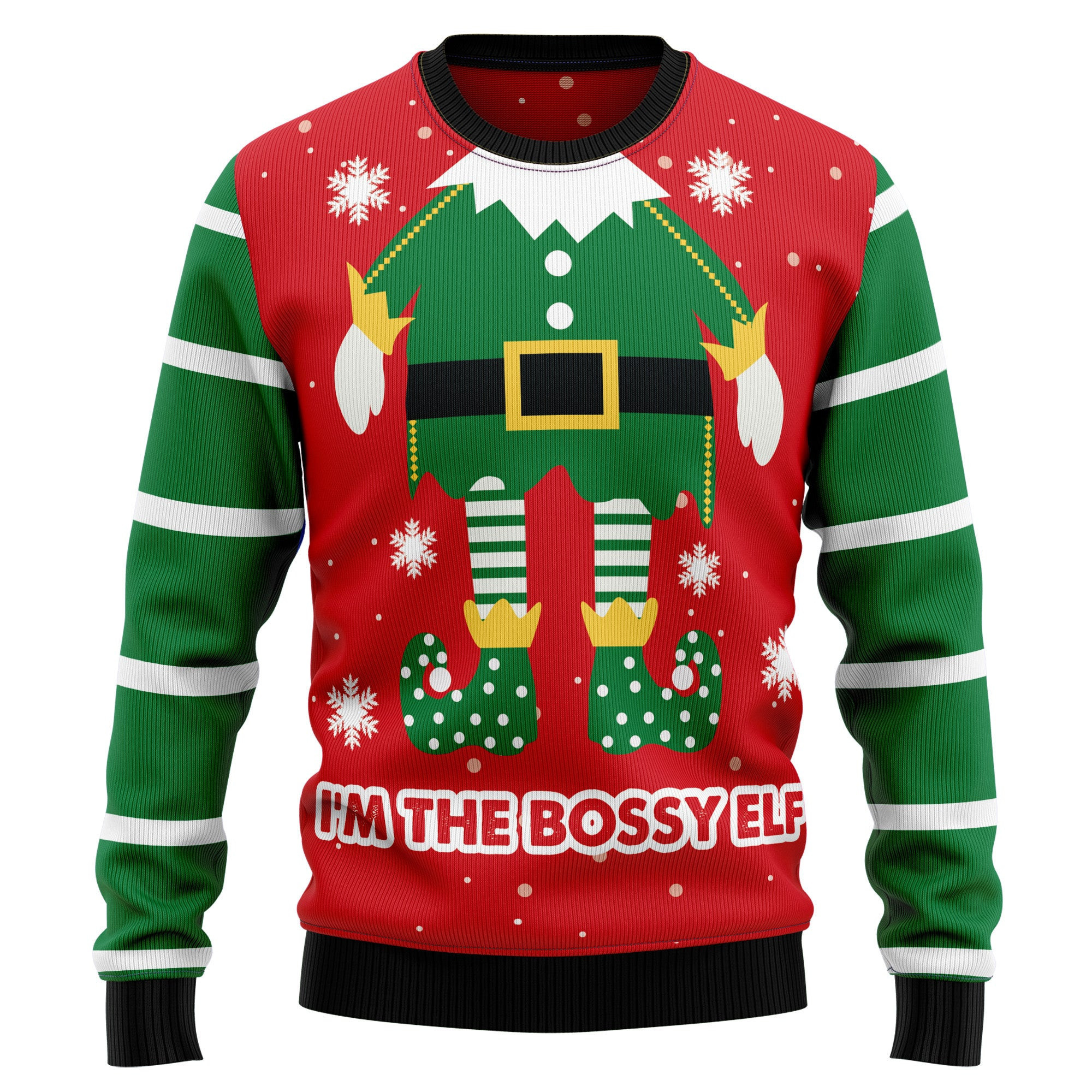Im The Bossy Elf Ugly Christmas Sweater