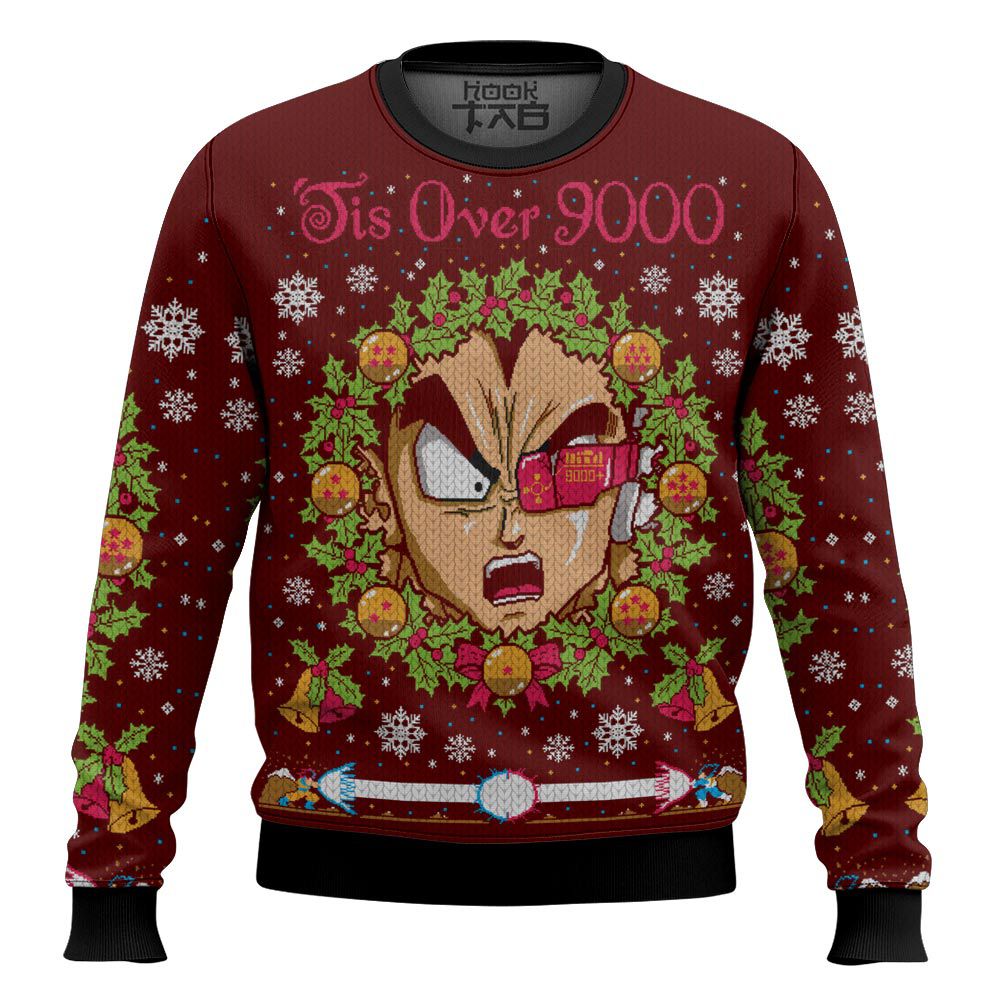Its Over 9000 Dragon Ball Z Ugly Sweater