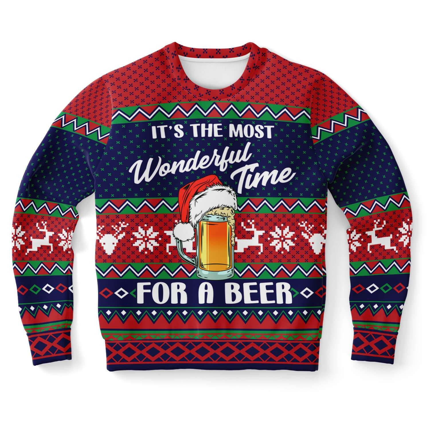 Its The Most Wonderful Time for A Beer Ugly Christmas Sweater