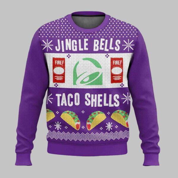 Jingle Bells Taco Shells Ugly Christmas Sweater