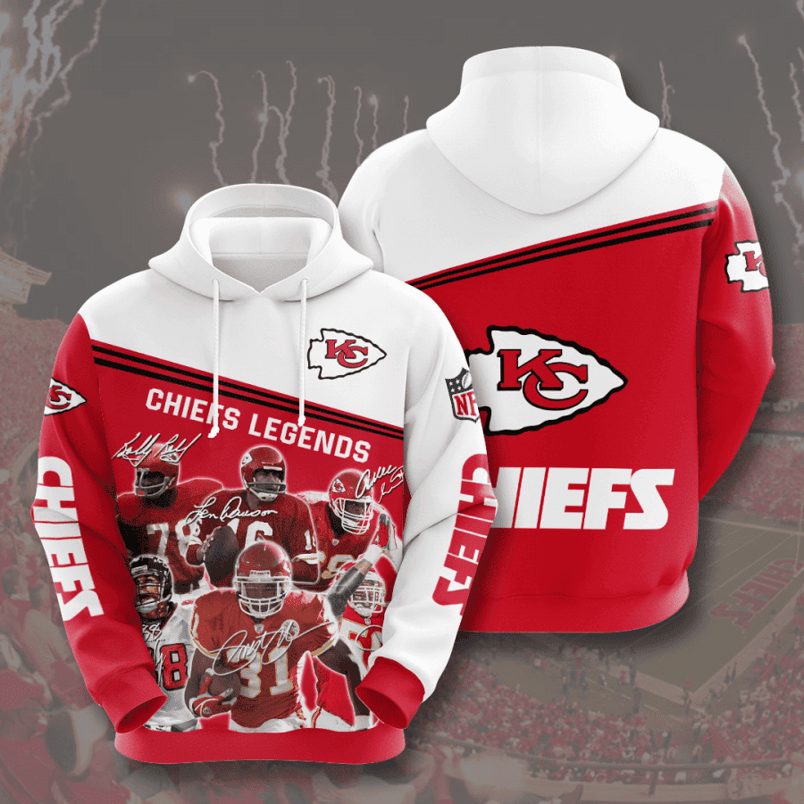 Kansas City Chiefs Hoodie Zip Hoodie Version 682