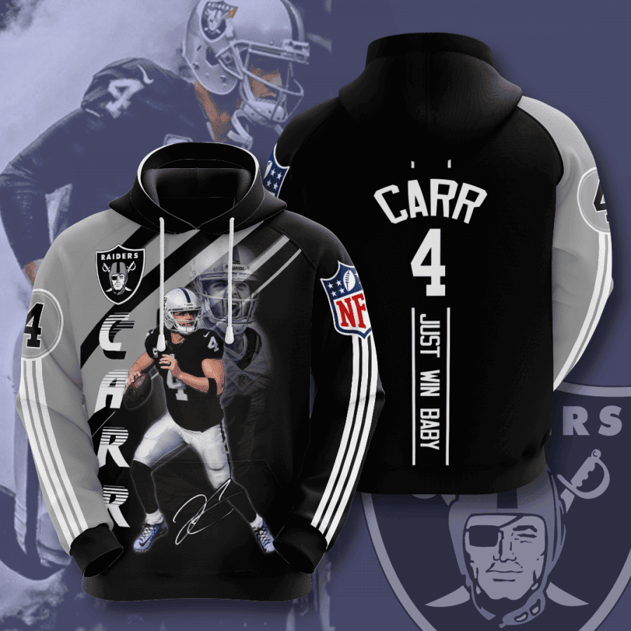 Las Vegas Raiders Derek Carr Hoodie Zip Hoodie
