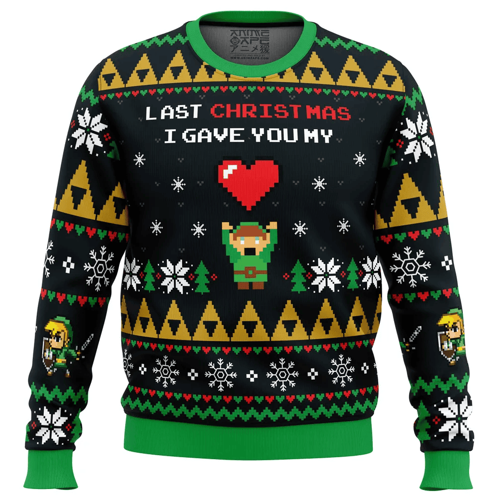 Link To My Heart Ugly Christmas Sweater
