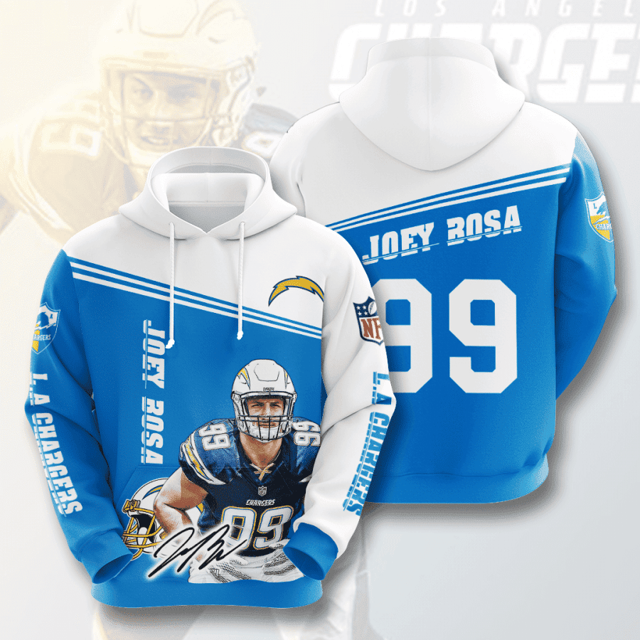Los Angeles Chargers Hoodie Zip Hoodie Version 398