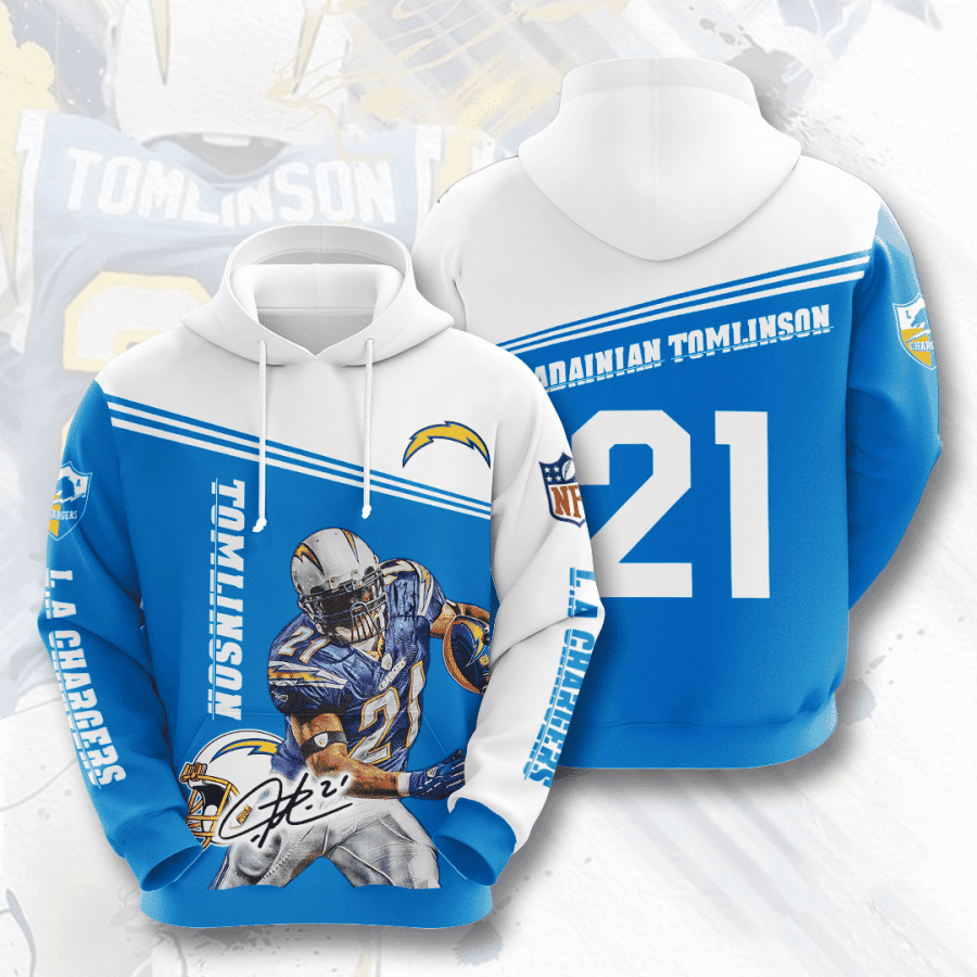 Los Angeles Chargers Hoodie Zip Hoodie Version 409