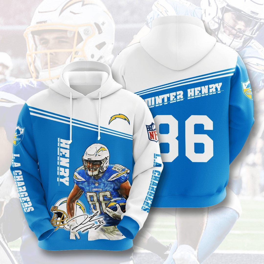 Los Angeles Chargers Hoodie Zip Hoodie Version 441