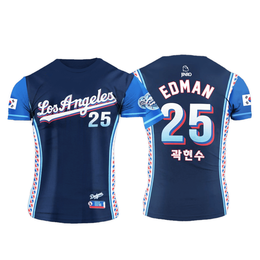 Los Angeles Dodgers MLB 2025 Korean Heritage Night Shirt Los Angeles Dodgers Merch For Fans
