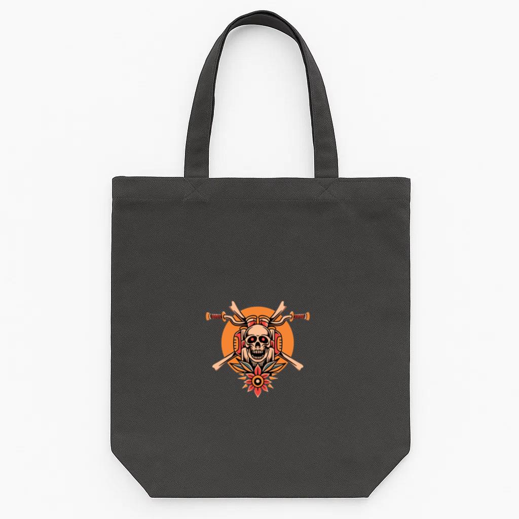 Mechanic Motorbike Happy Modern Tote Canvas Bag