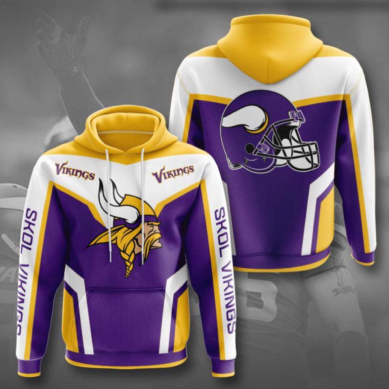 Minnesota Vikings Hoodie Zip Hoodie Version 313