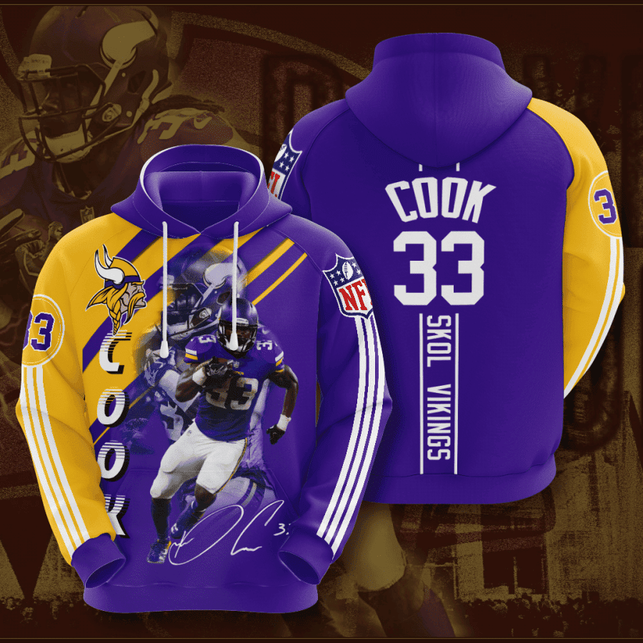 Minnesota Vikings Hoodie Zip Hoodie Version 320