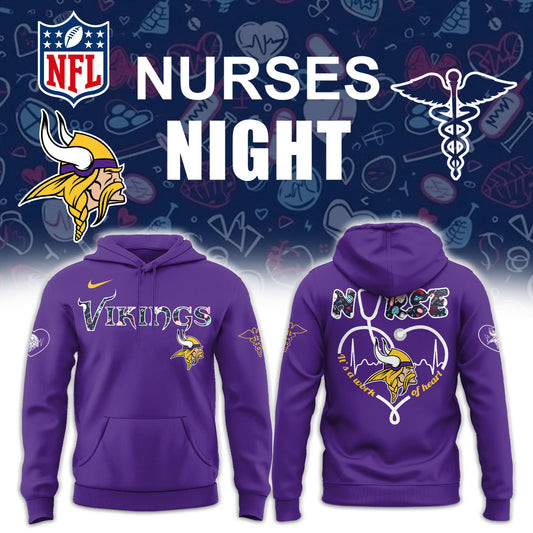 Minnesota Vikings NURSES NIGHT Hoodie Football Related Gifts