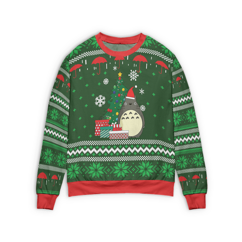 My Neighbor Totoro Green Ugly Christmas Sweater