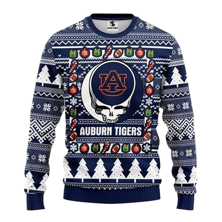 Ncaa Auburn Tigers Grateful Dead Christmas Ugly Sweater