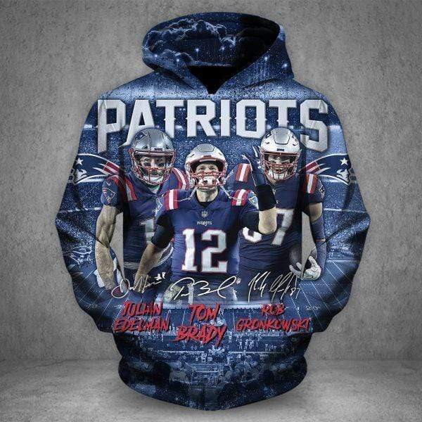 New England Patriots Hoodie Zip Hoodie Version 1326
