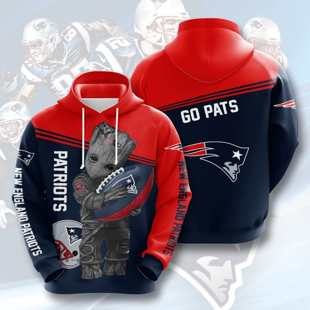 New England Patriots Hoodie Zip Hoodie Version 1403