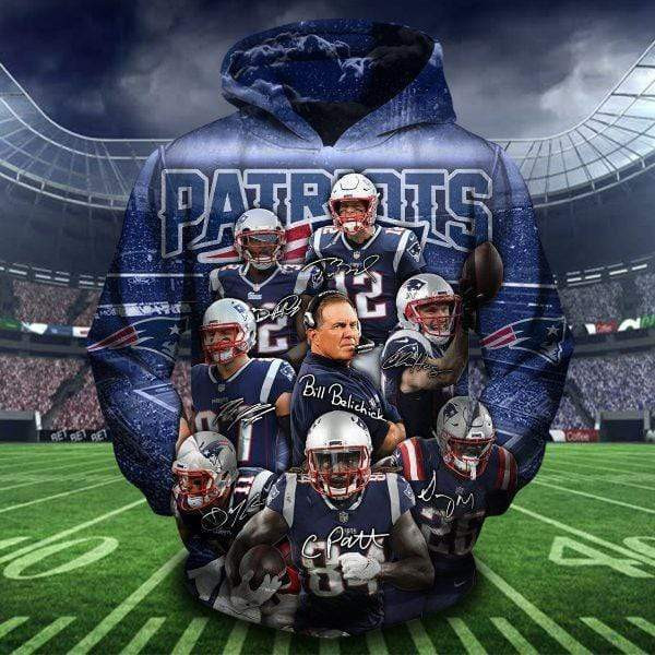 New England Patriots Hoodie Zip Hoodie Version 1600