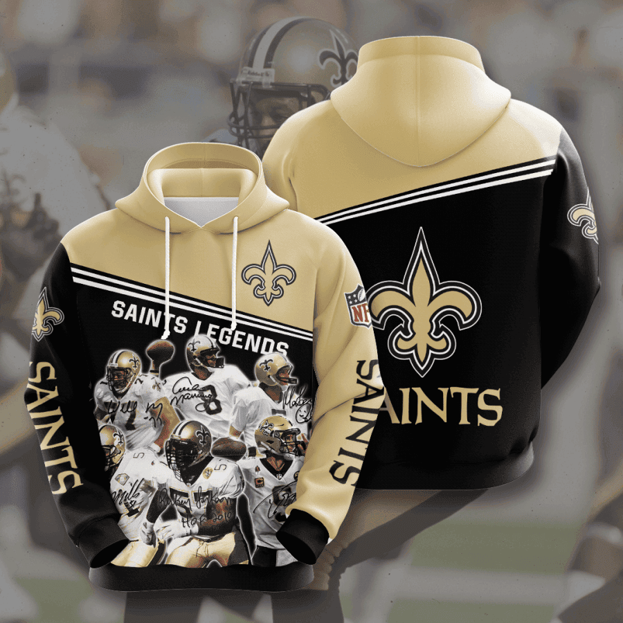 New Orleans Saints Legends Hoodie Zip Hoodie Version 1213