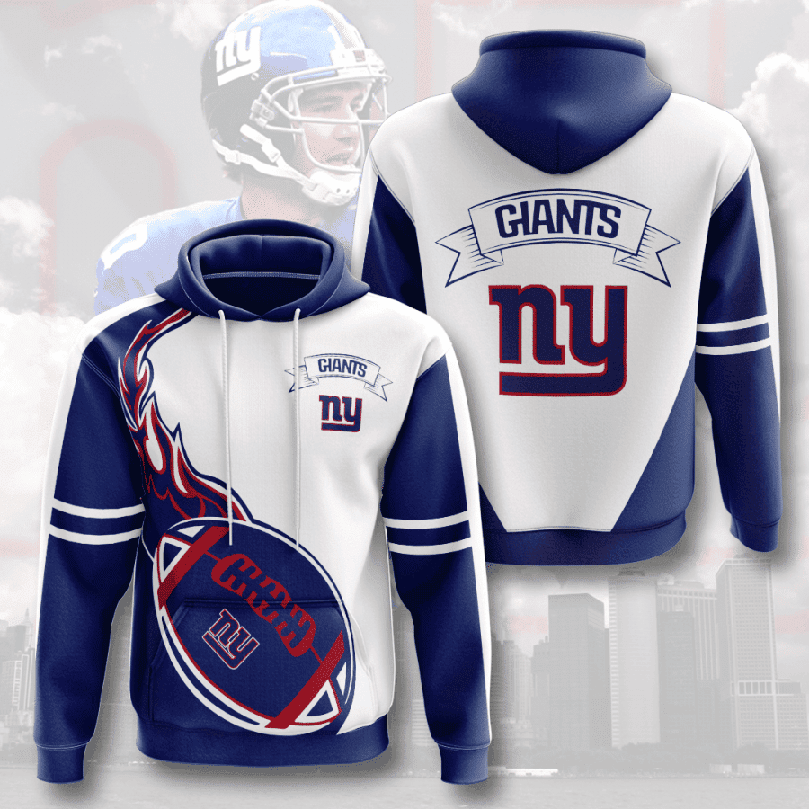 New York Giants Hoodie Zip Hoodie Version 1237