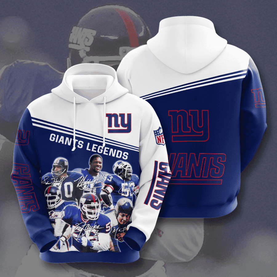 New York Giants Hoodie Zip Hoodie Version 1242