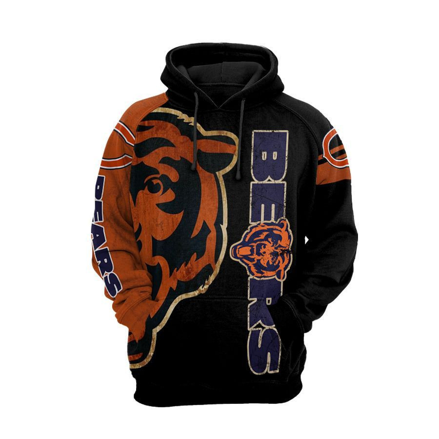 NFL Chicago Bears Nfl Football Tiger Hoodie Zip Hoodie Version 1052